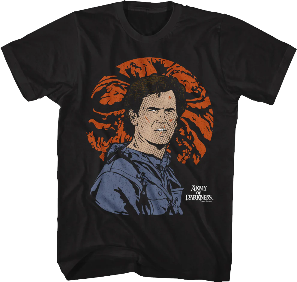 Illustrated Ash Williams Army of Darkness T-Shirt