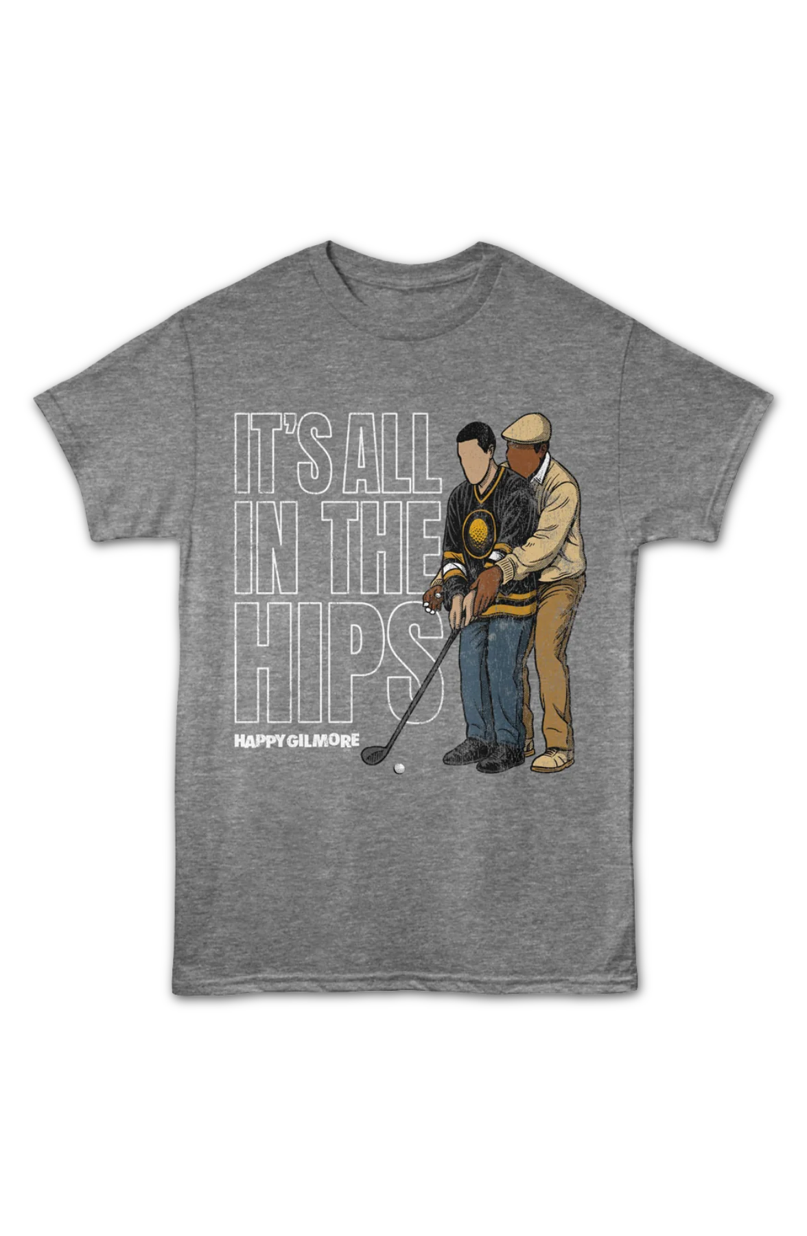 It's All In The Hips Happy Gilmore T-Shirt - Image 2