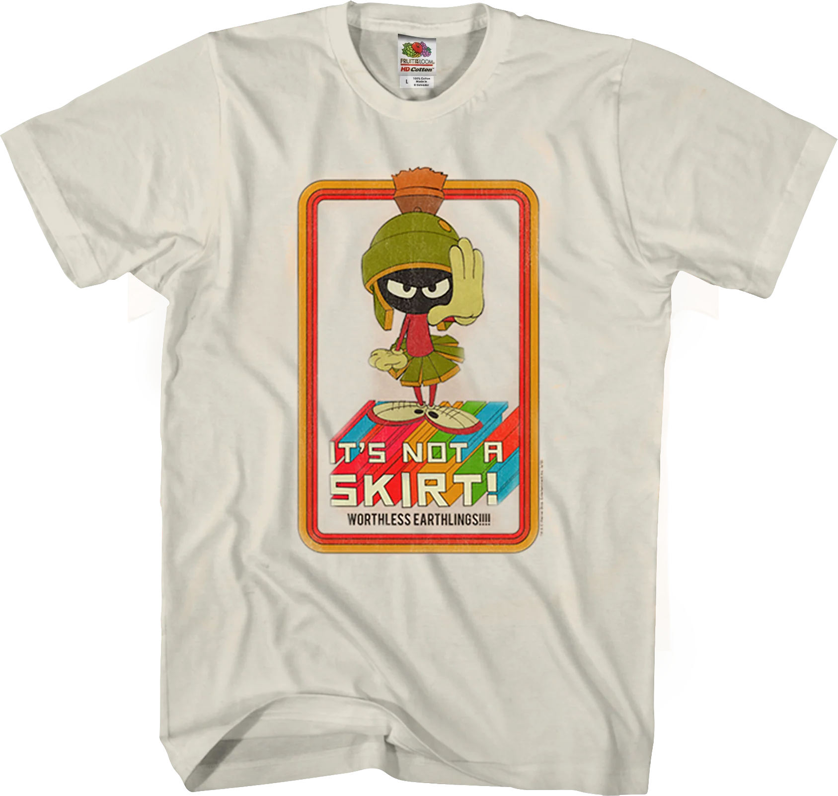 It's Not A Skirt Marvin The Martian Looney Tunes T-Shirt