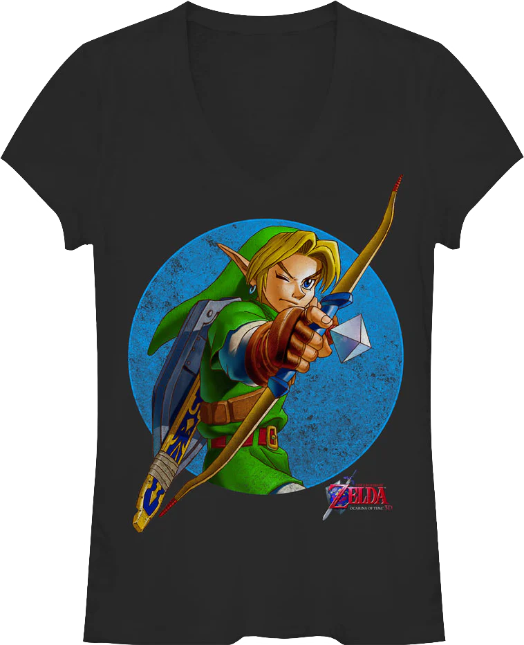 Junior Link V-Neck Legend of Zelda Shirt