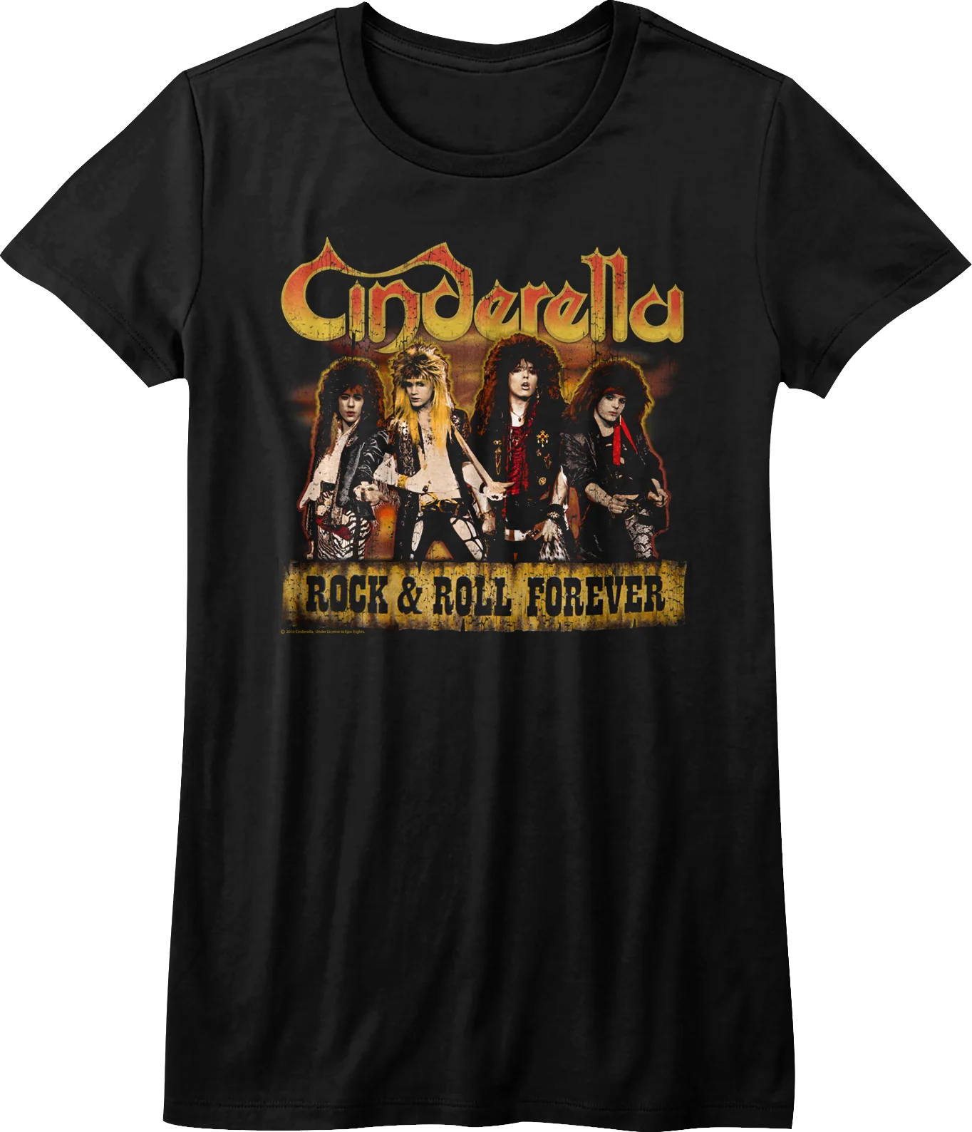 Ladies Rock and Roll Forever Cinderella Shirt