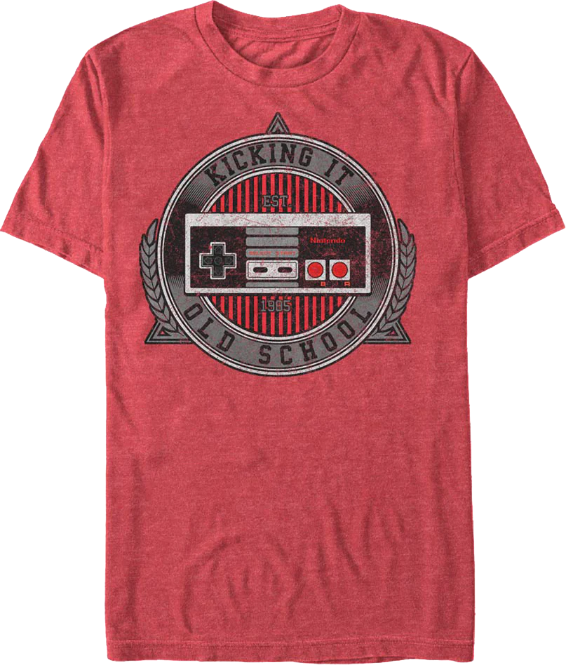 Kicking It Old School Nintendo Controller T-Shirt
