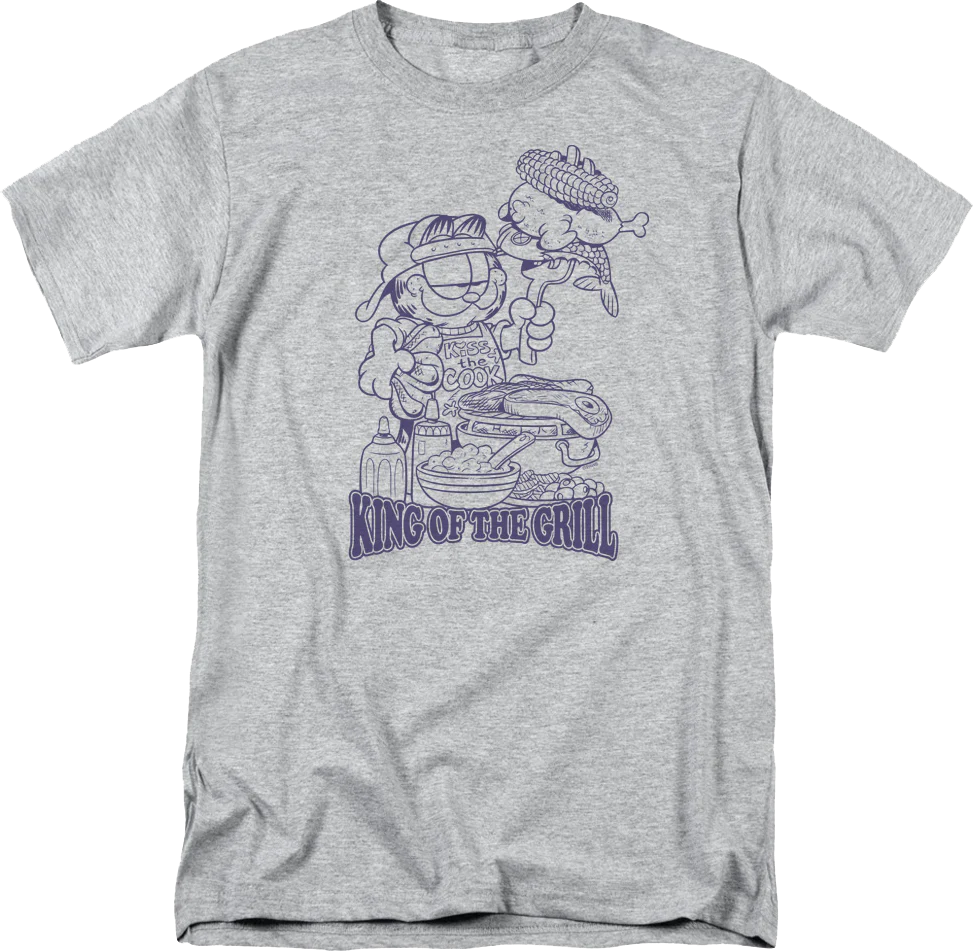 King Of The Grill Garfield T-Shirt - Image 2