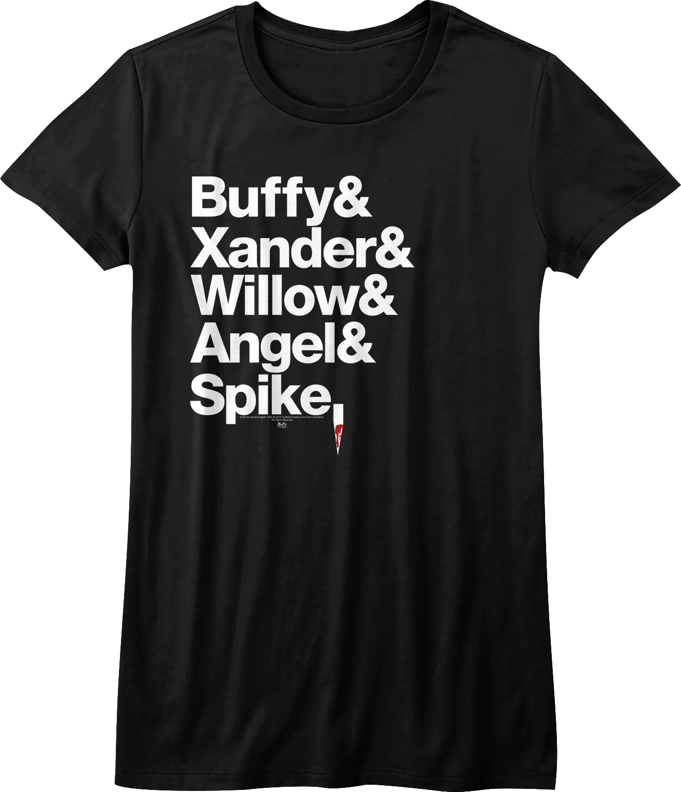 Womens Character Names Buffy The Vampire Slayer Shirt