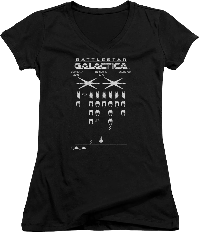 Ladies Invaders Battlestar Galactica V-Neck Shirt
