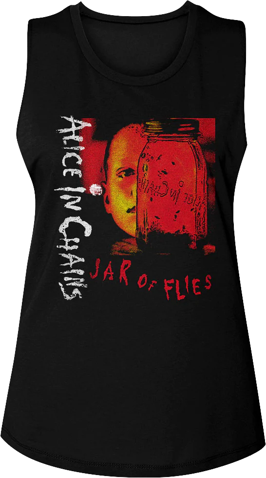 Ladies Jar Of Flies Alice In Chains Muscle Tank Top