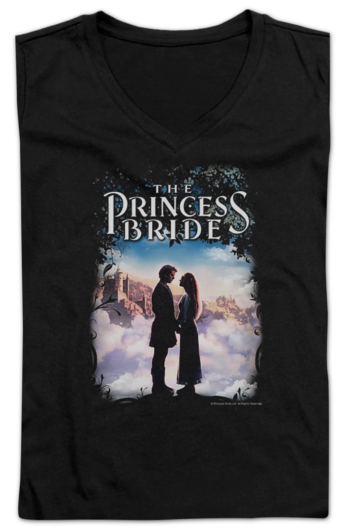 Ladies Poster Princess Bride V-Neck Shirt - Image 2