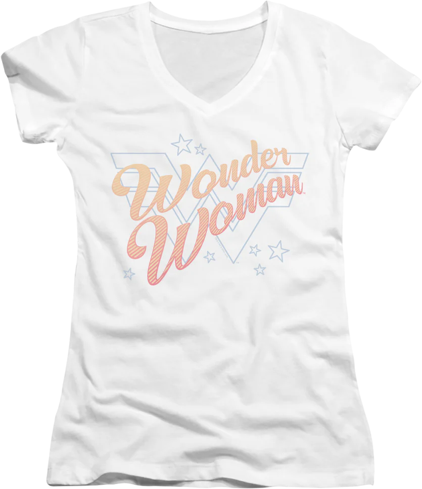 Ladies Wonder Woman DC Comics V-Neck Shirt