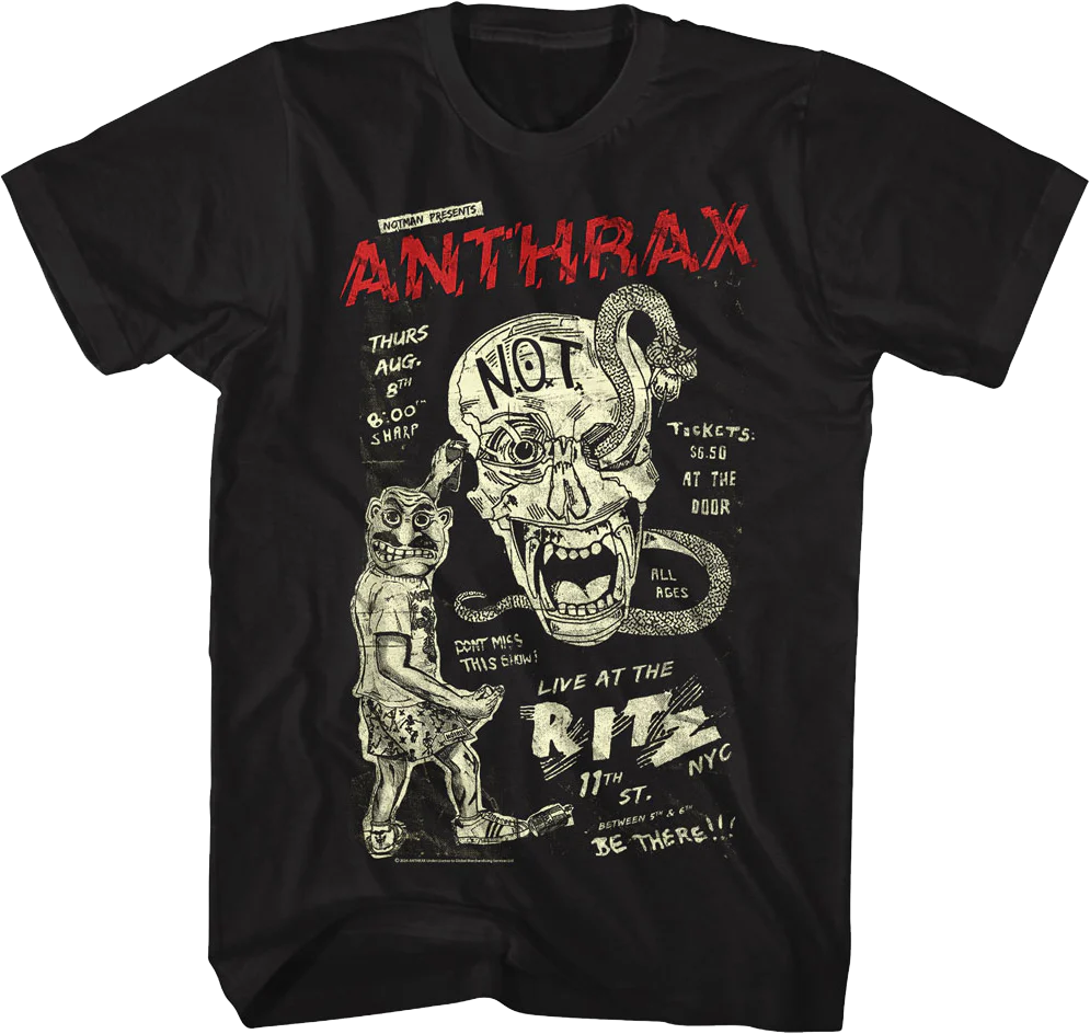 Live At The Ritz Anthrax T-Shirt