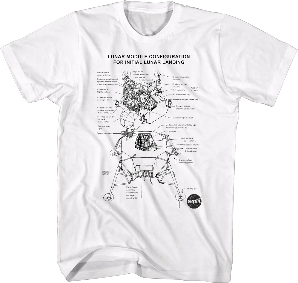 Lunar Module Configuration NASA T-Shirt