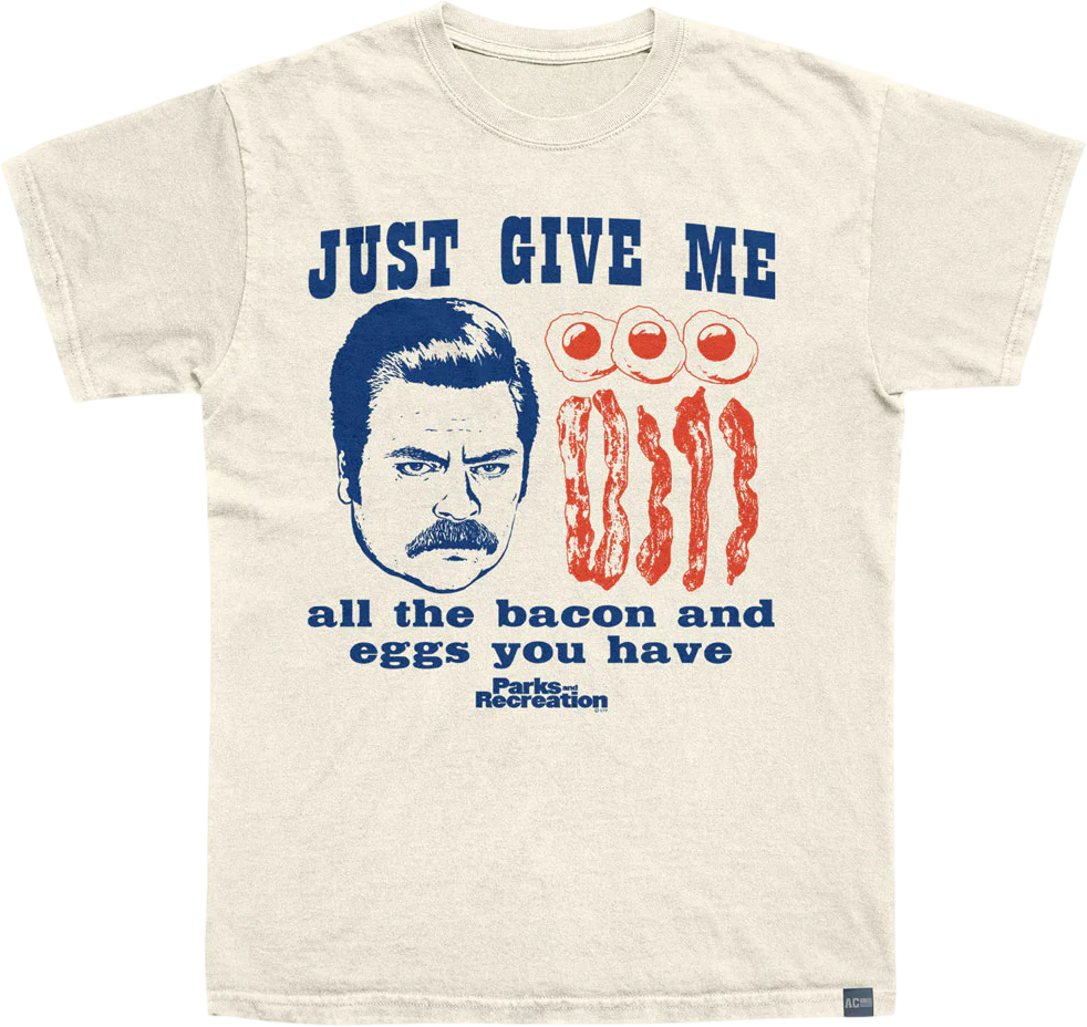 Made In USA Bacon And Eggs Parks And Recreation T-Shirt