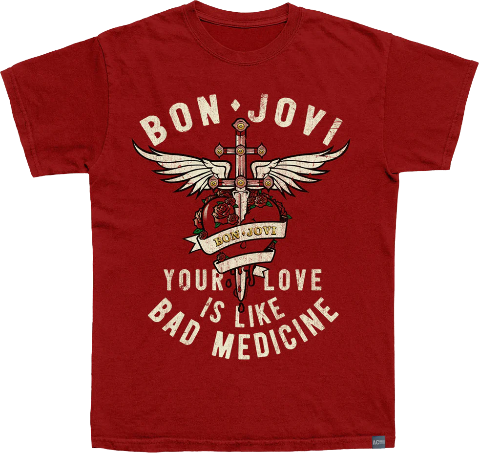 Made In USA Bad Medicine Bon Jovi T-Shirt