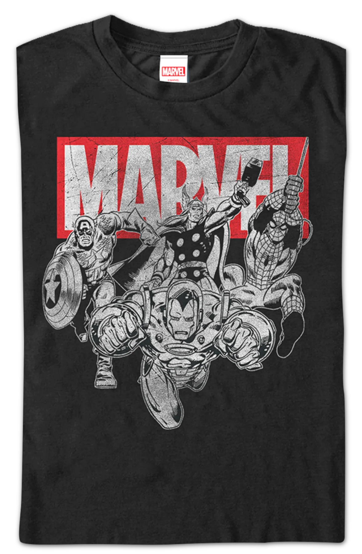 Marvel Comics Collage T-Shirt - Image 2