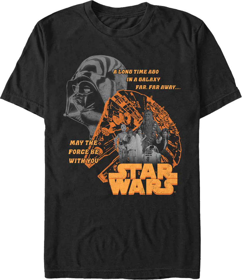 May The Force Be With You Collage Star Wars T-Shirt