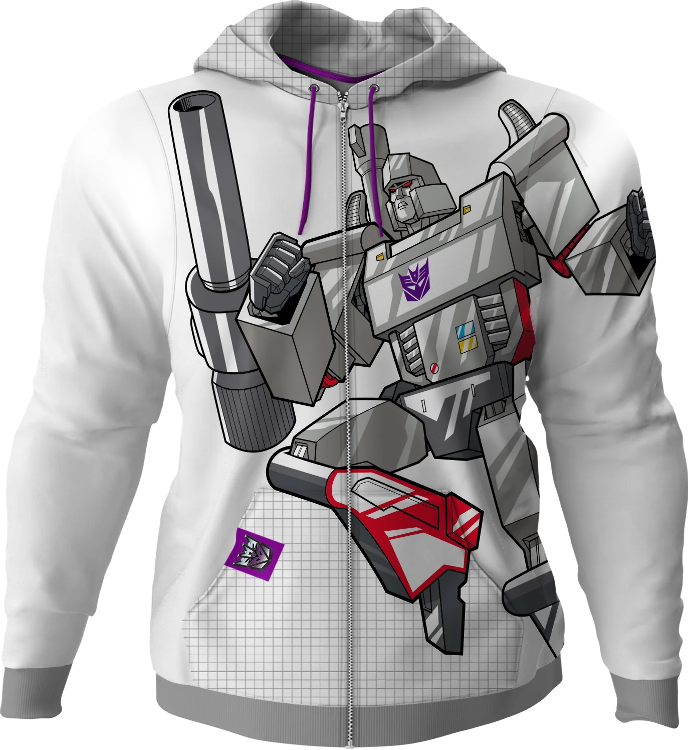 Megatron Transformers Premium Zippered Hoodie