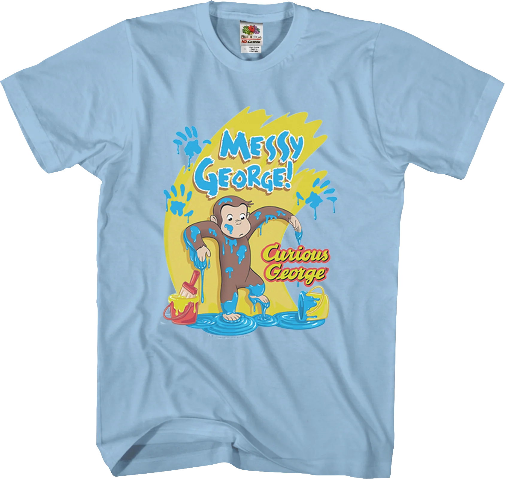 Messy Curious George T-Shirt