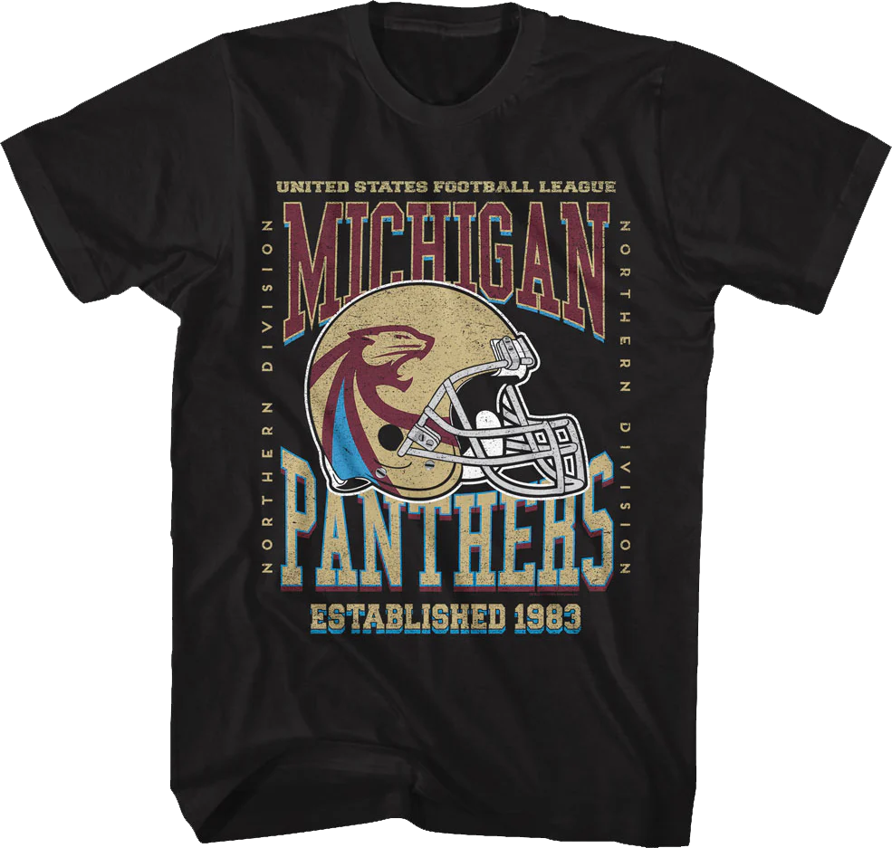 Michigan Panthers Established 1983 USFL T-Shirt
