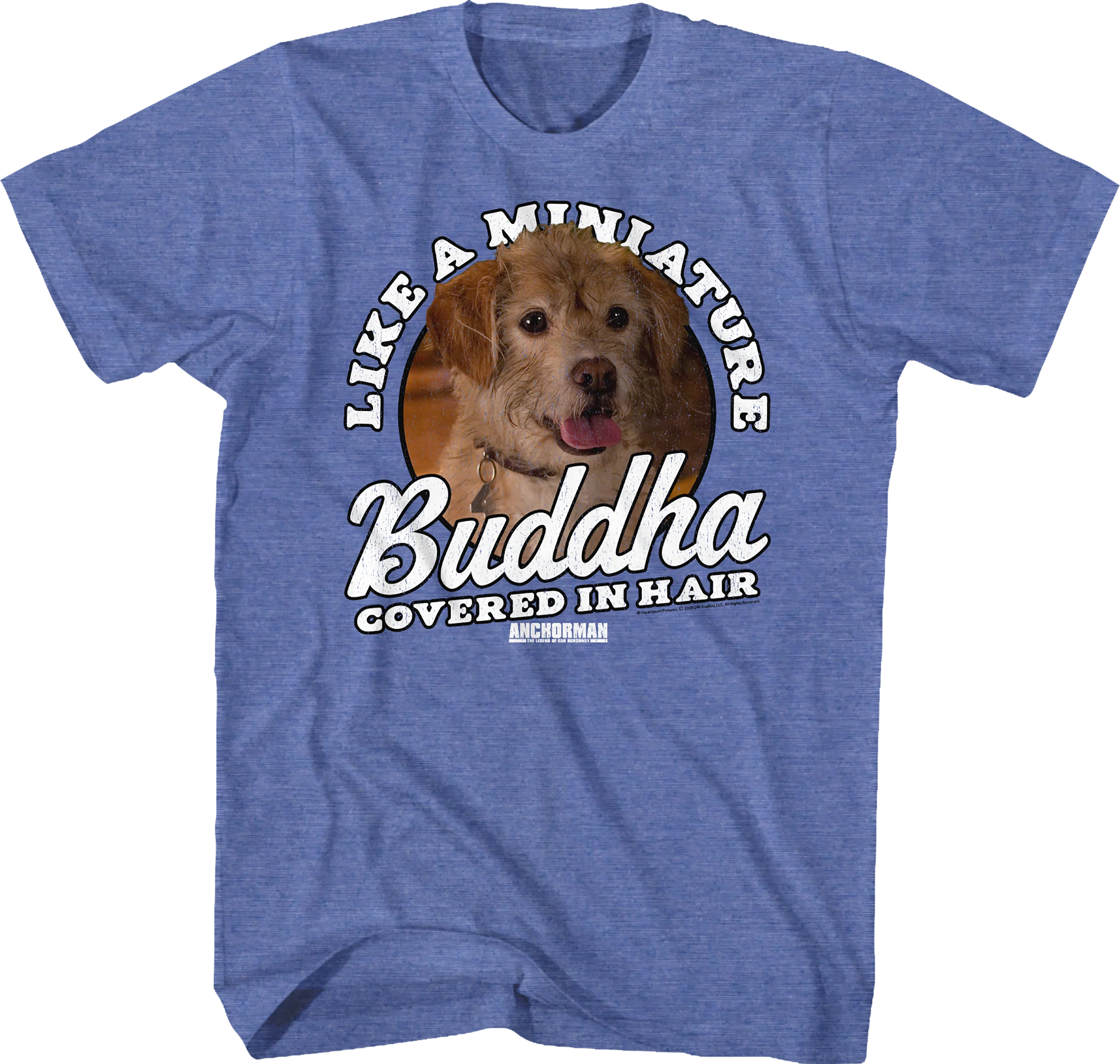 Miniature Buddha Covered In Hair Anchorman T-Shirt