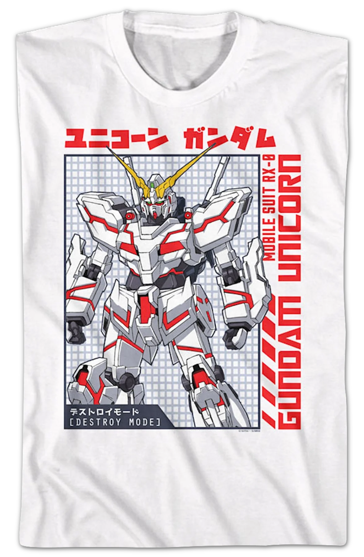 Mobile Suit Gundam Unicorn T-Shirt - Image 2