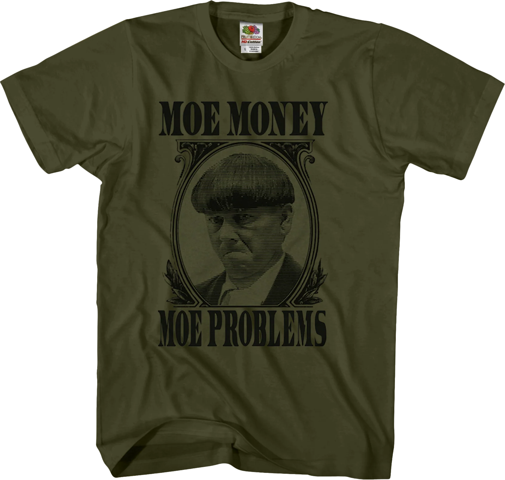 Moe Money Moe Problems Three Stooges T-Shirt