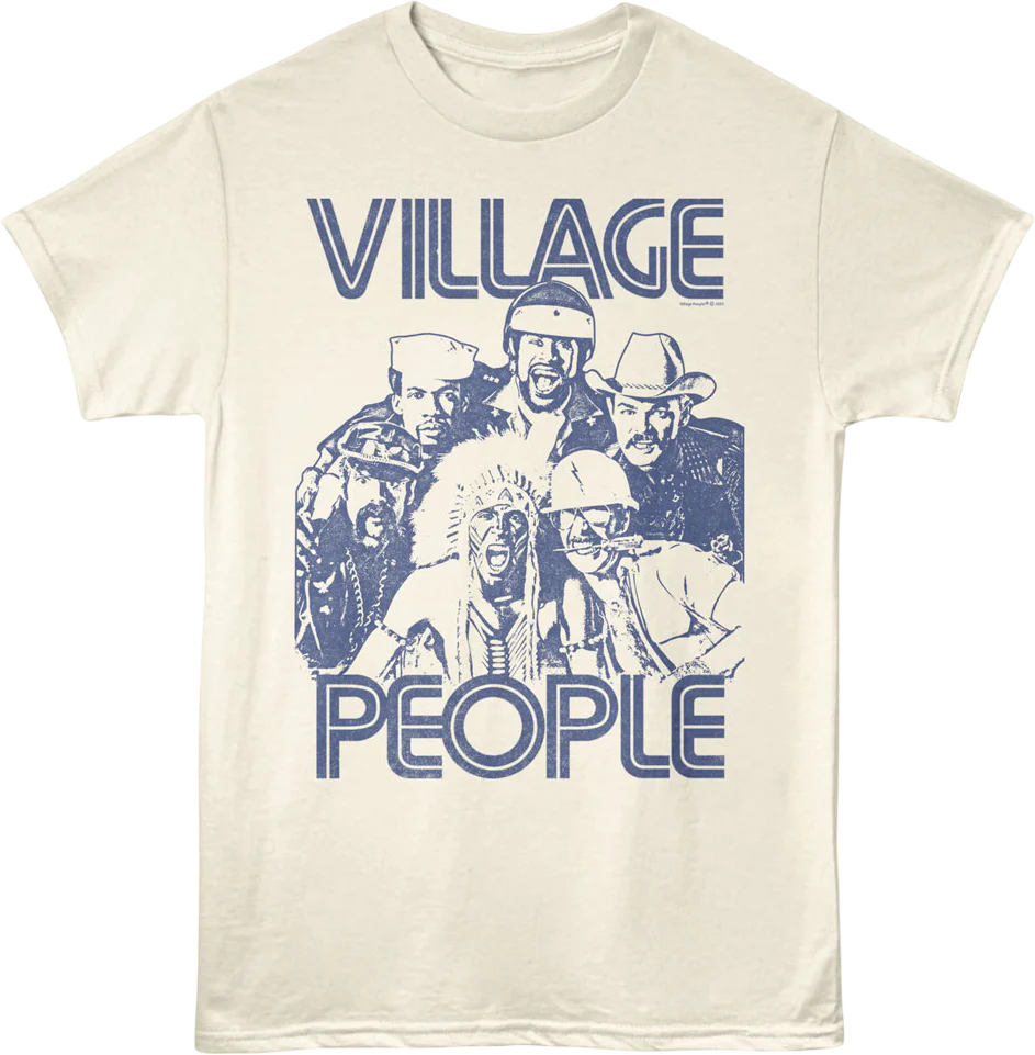 Monochrome Photo Village People T-Shirt