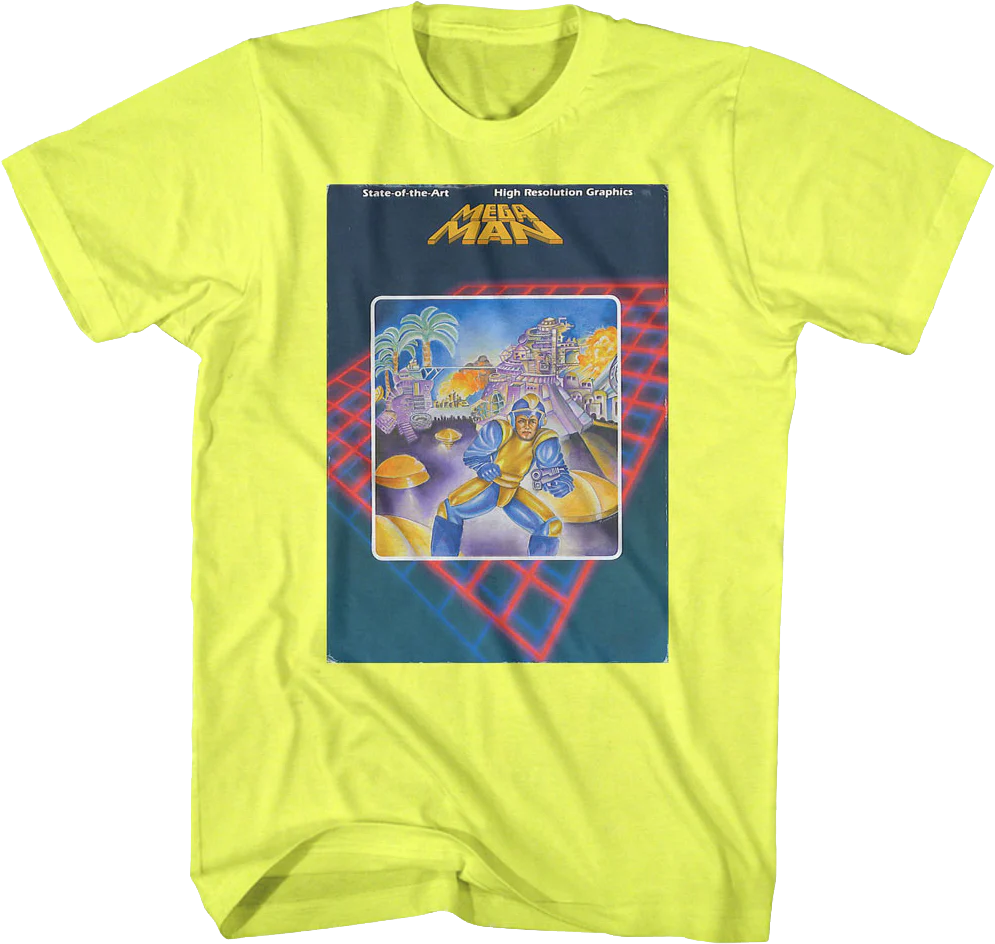 Neon Original Artwork Mega Man T-Shirt