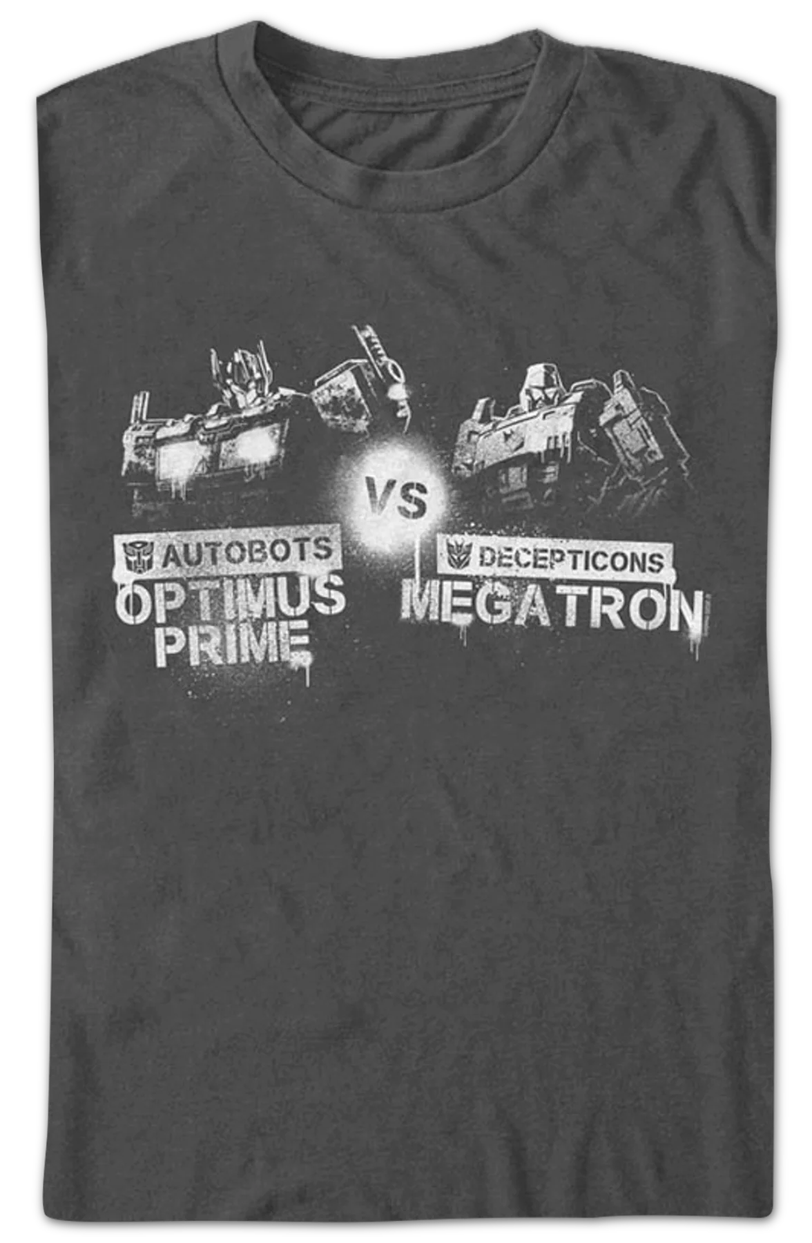 Optimus Prime vs Megatron Transformers T-Shirt - Image 2