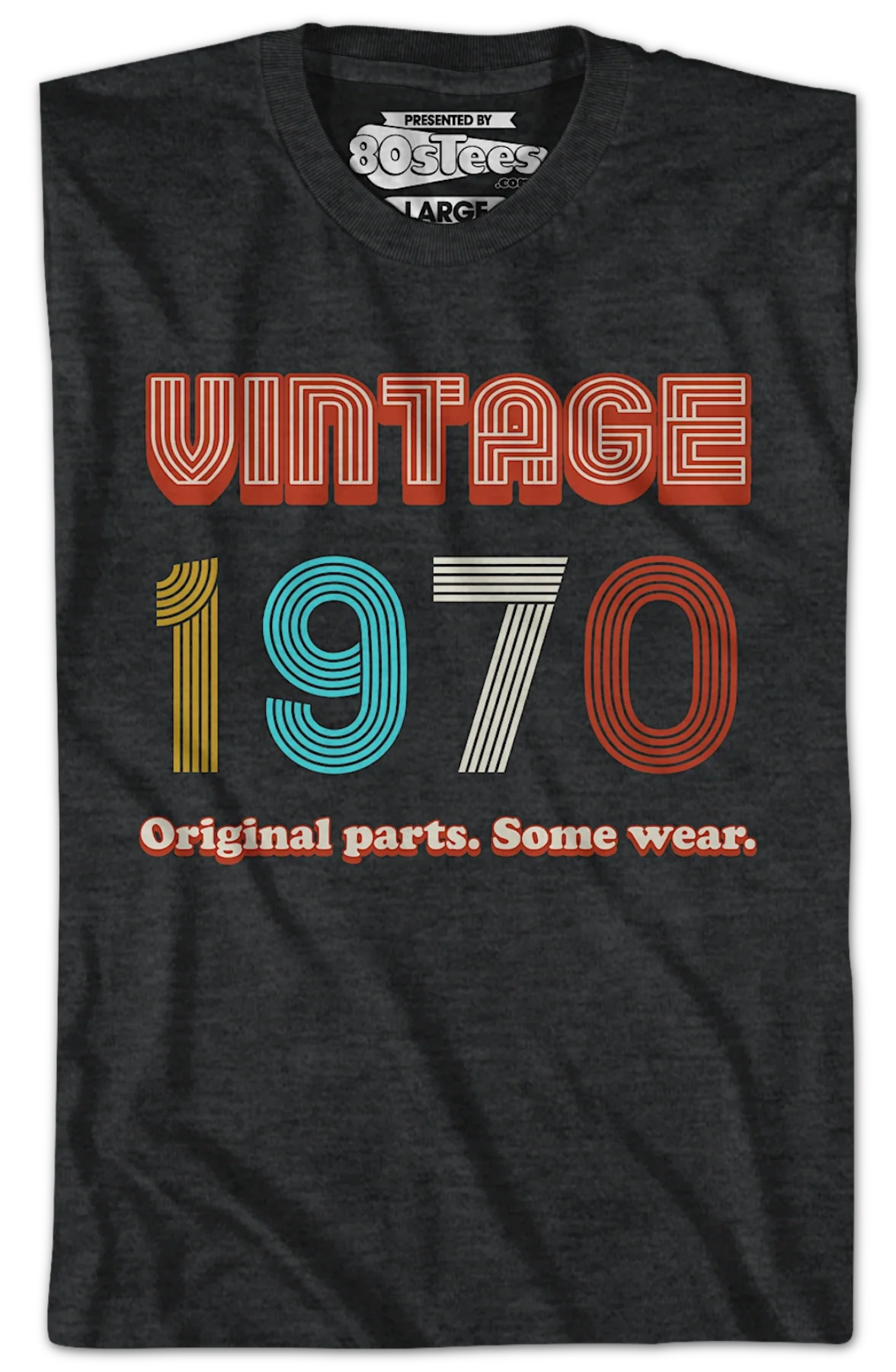 Original Parts Some Wear Vintage 1970 T-Shirt - Image 2