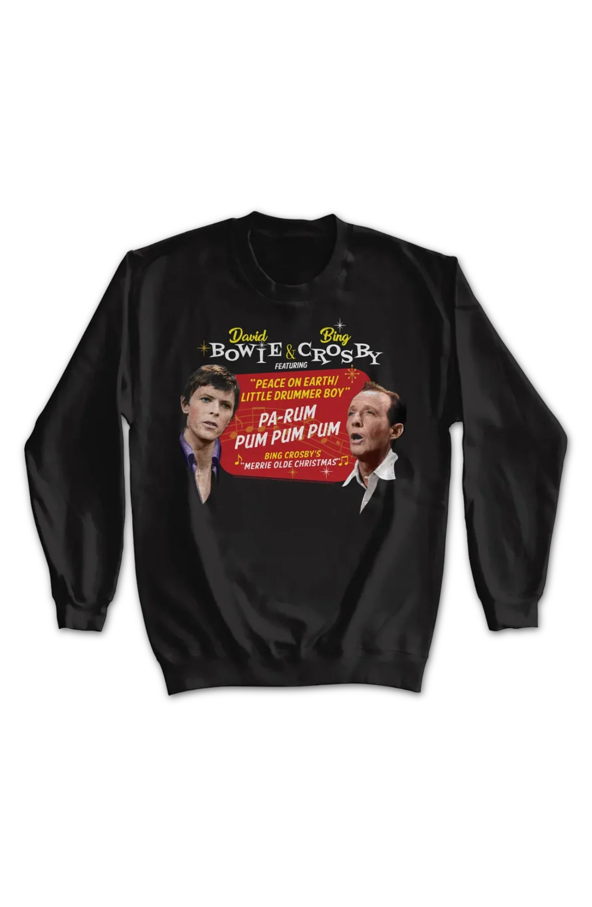 Peace On Earth/Little Drummer Boy David Bowie & Bing Crosby Sweatshirt - Image 2