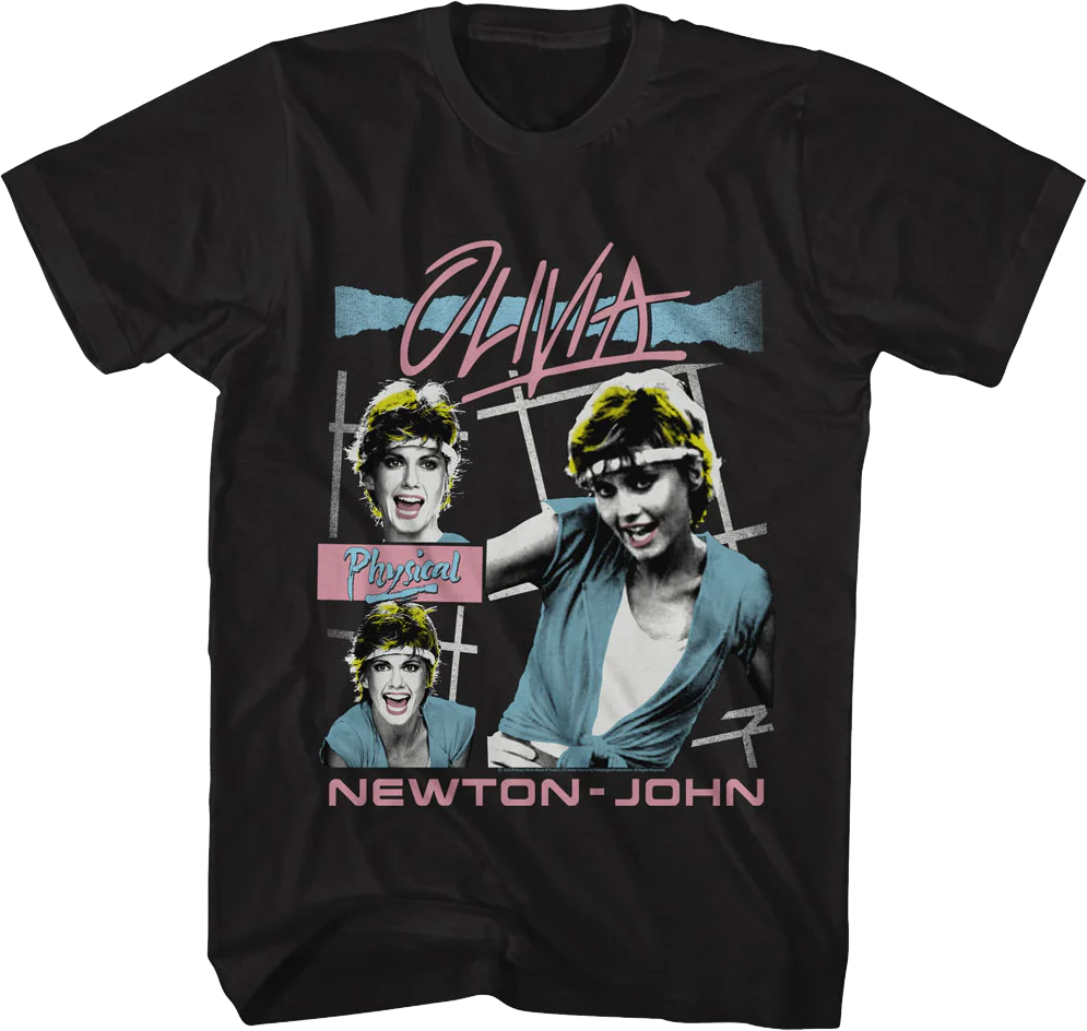 Physical Collage Olivia Newton-John T-Shirt