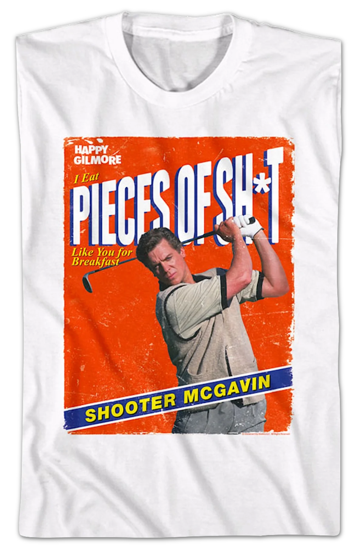 Pieces Of Shit Cereal Box Happy Gilmore T-Shirt - Image 2