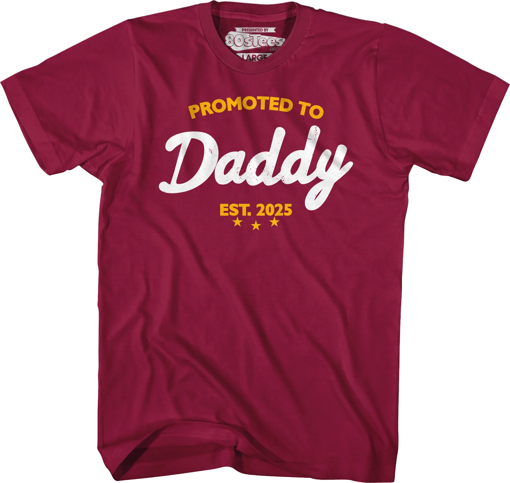 Promoted To Daddy 2025 T-Shirt - Image 3