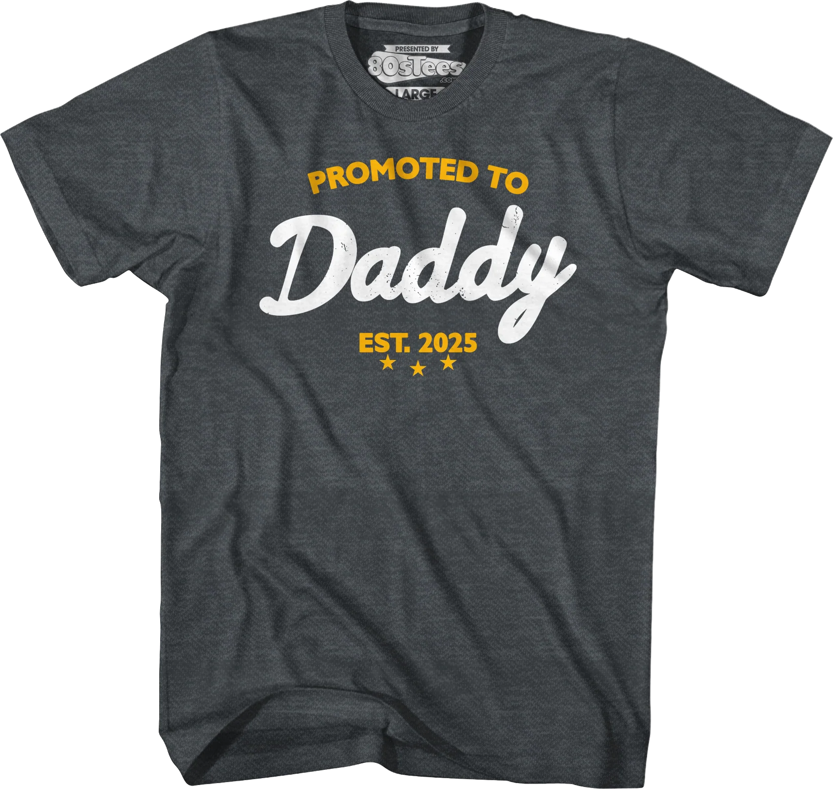 Promoted To Daddy 2025 T-Shirt - Image 7