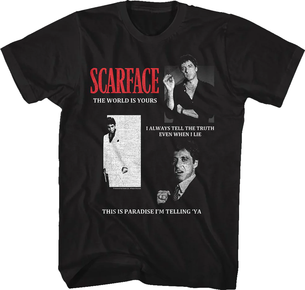 Quotes Collage Scarface T-Shirt