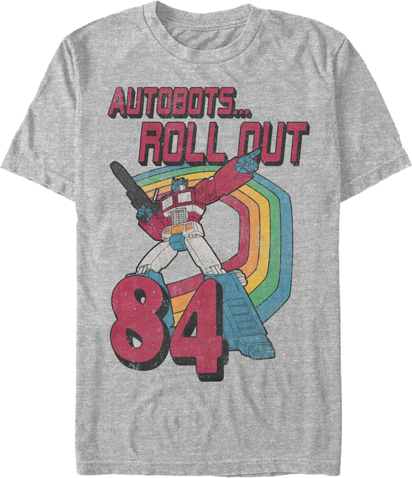 Rainbow Roll Out Transformers T-Shirt