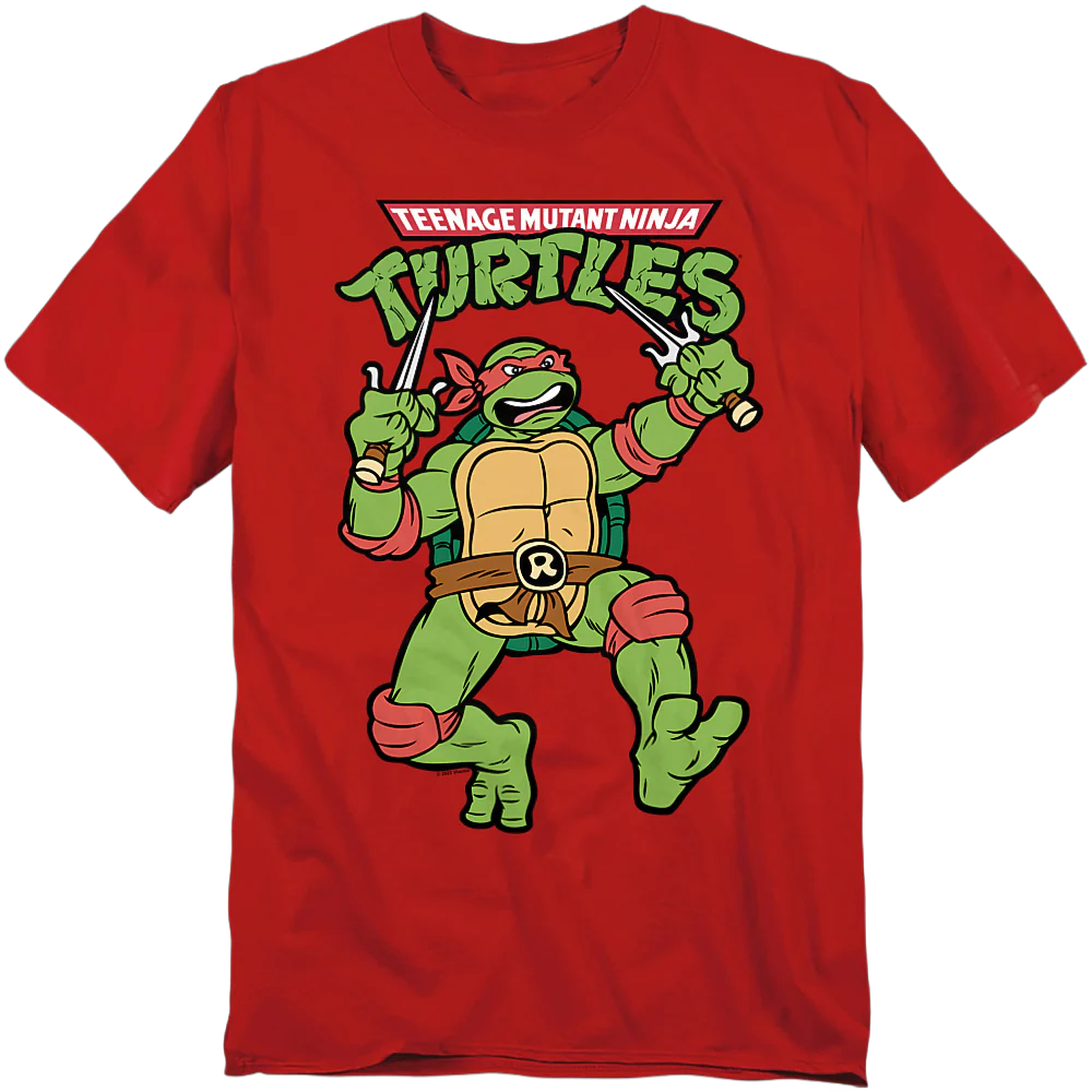 Red Raphael Teenage Mutant Ninja Turtles T-Shirt - Image 2