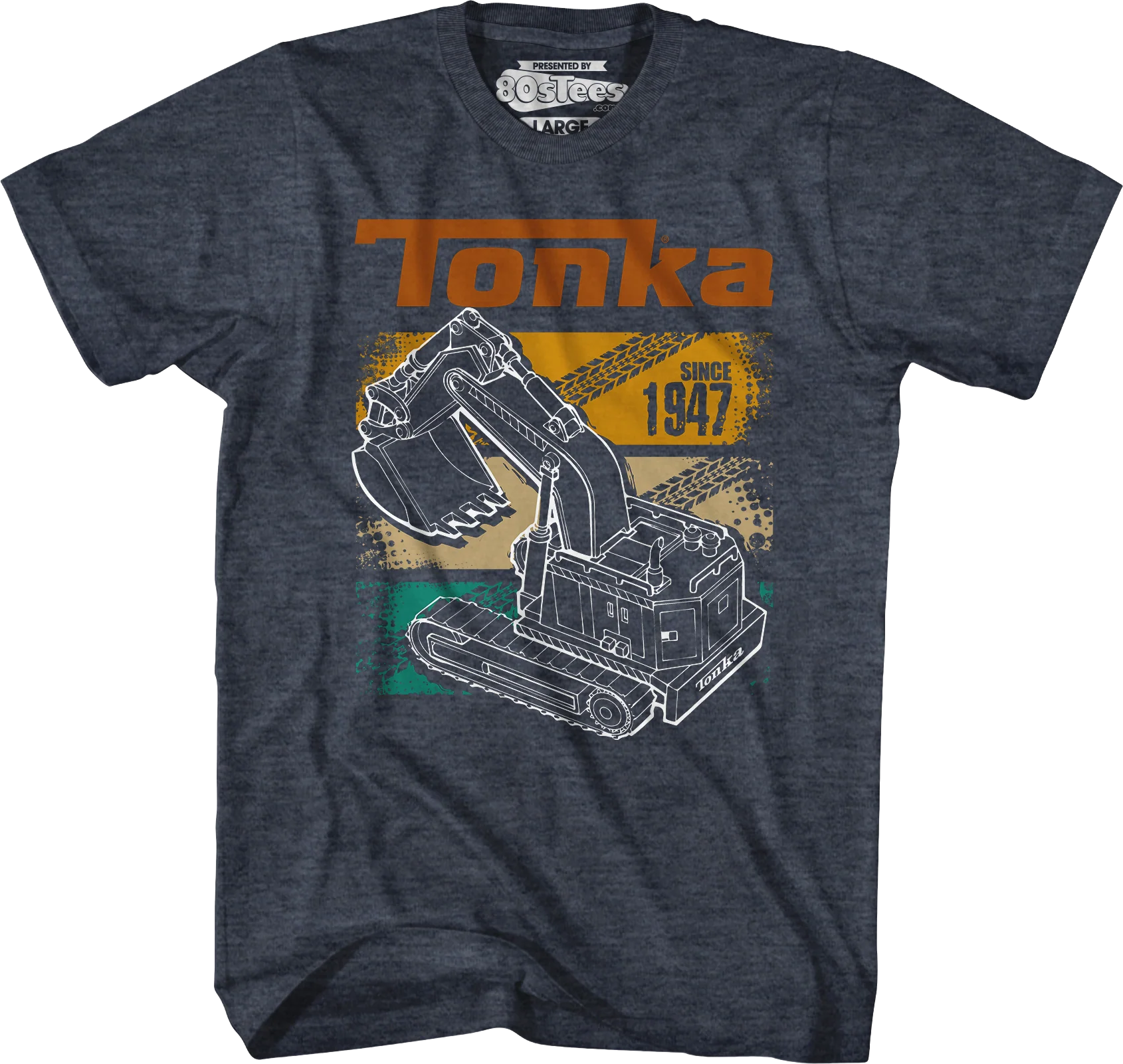 Retro Digger Track Panels Tonka T-Shirt - Image 5