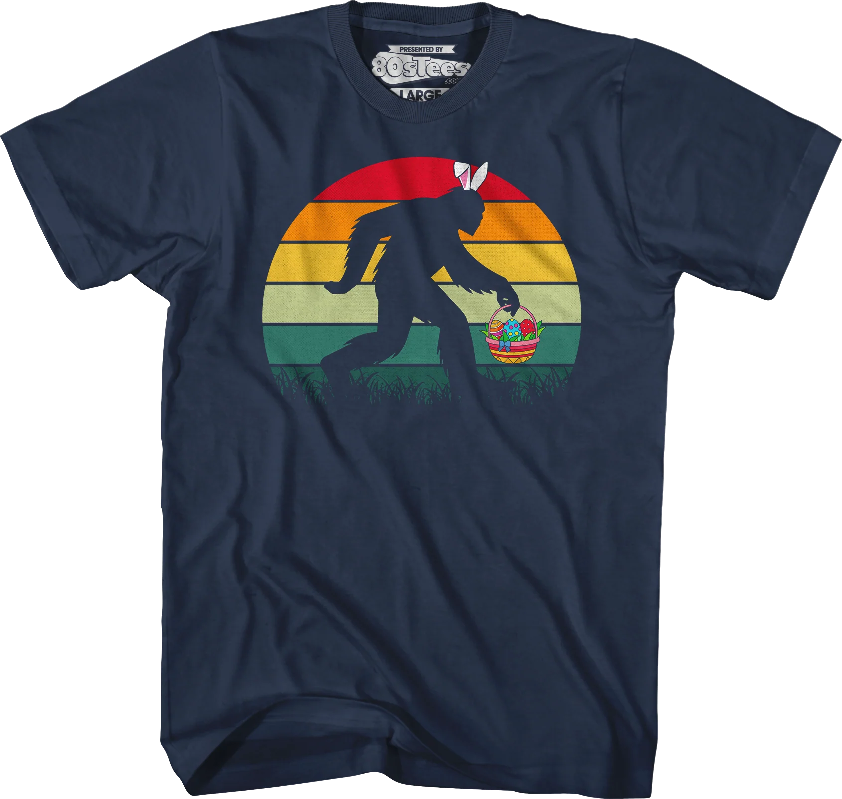 Retro Easter Bigfoot T-Shirt - Image 3