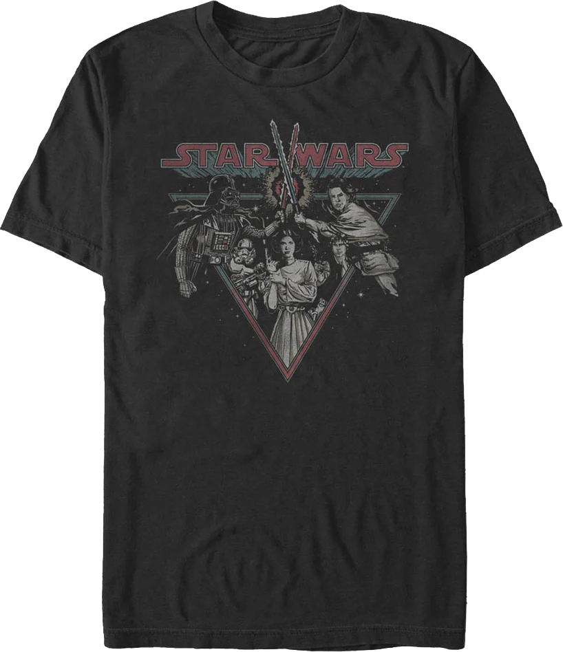 Retro Lightsaber Duel Star Wars T-Shirt