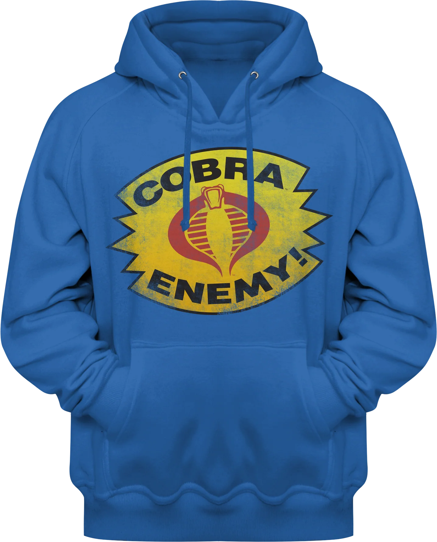 Royal Blue Cobra Enemy GI Joe Pullover Hoodie