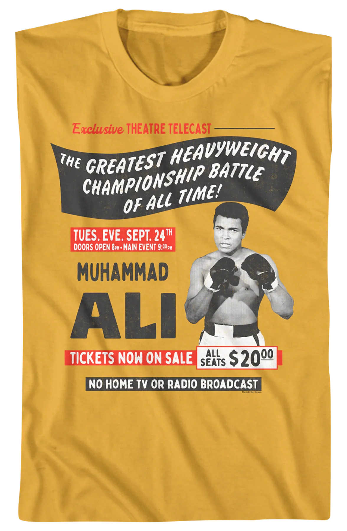 Rumble In The Jungle Poster Muhammad Ali T-Shirt - Image 2