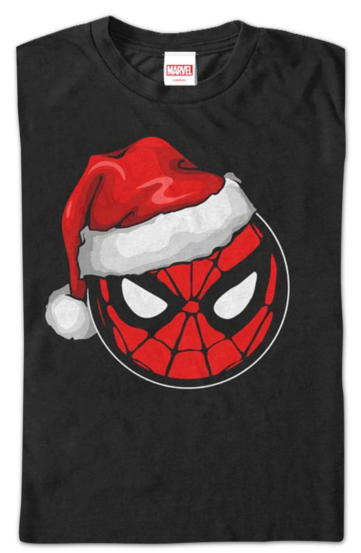 Santa Hat Spider-Man T-Shirt - Image 2