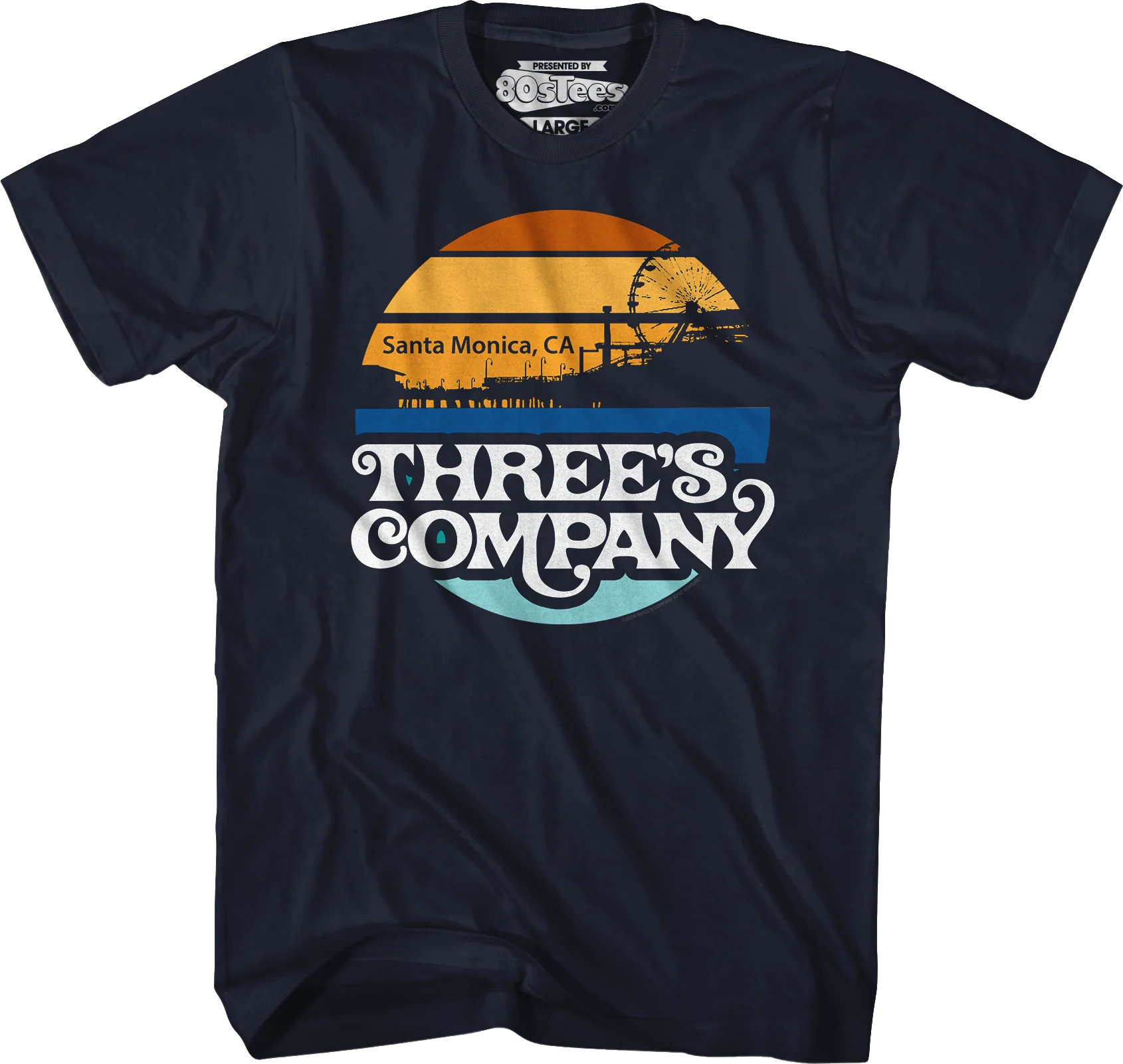 Santa Monica Sunset Three's Company T-Shirt - Image 6