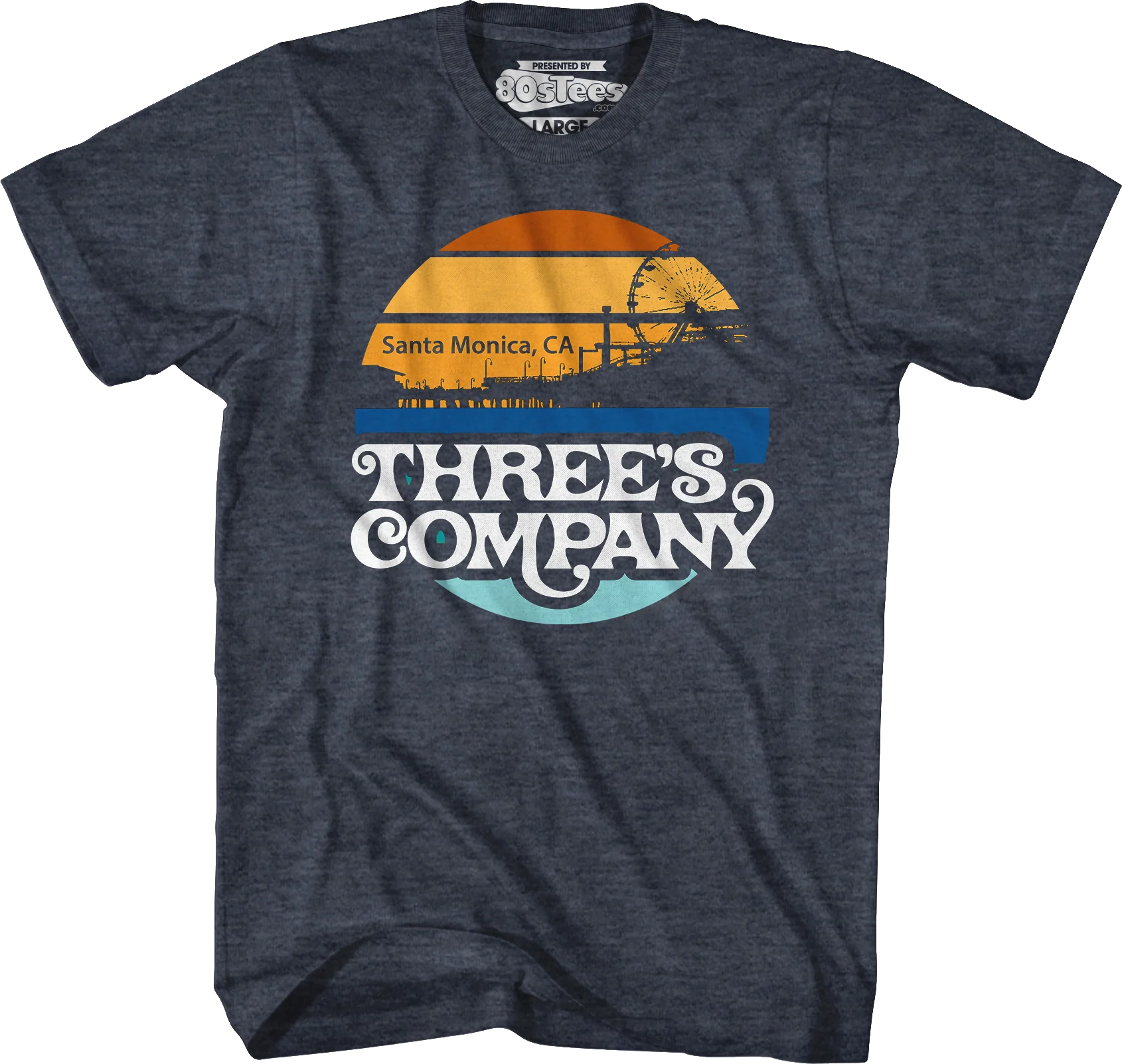 Santa Monica Sunset Three's Company T-Shirt - Image 7
