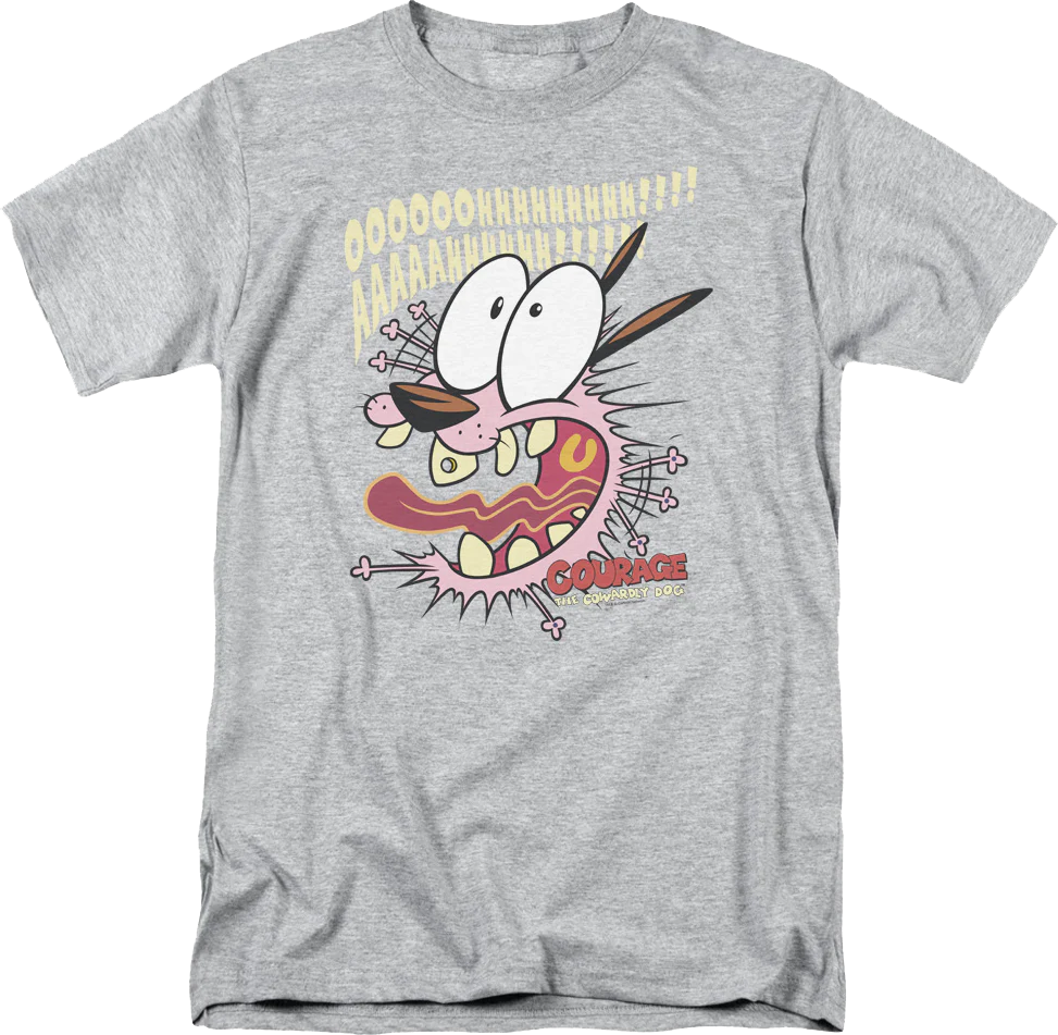 Scream Courage The Cowardly Dog T-Shirt