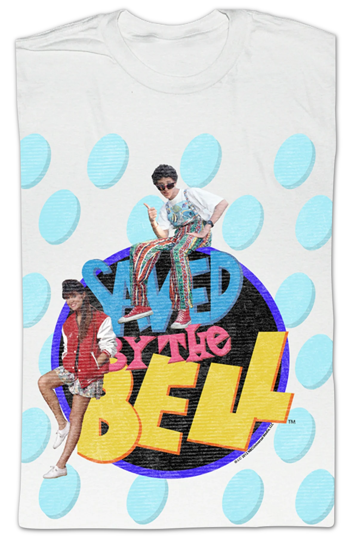 Screech and Kelly Saved By The Bell T-Shirt - Image 2