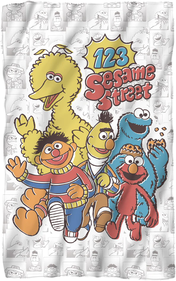 Sesame Street 36 x 58 Fleece Blanket