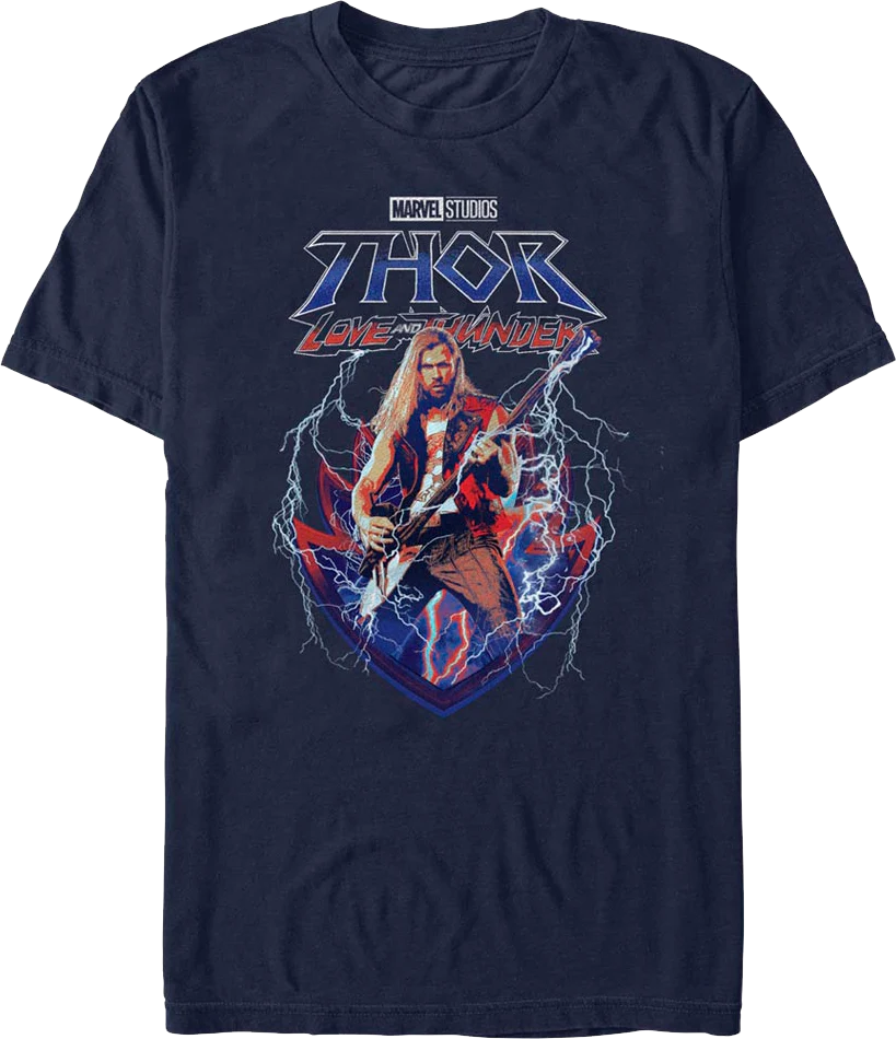 Shredding The Axe Thor Love And Thunder Marvel Comics T-Shirt
