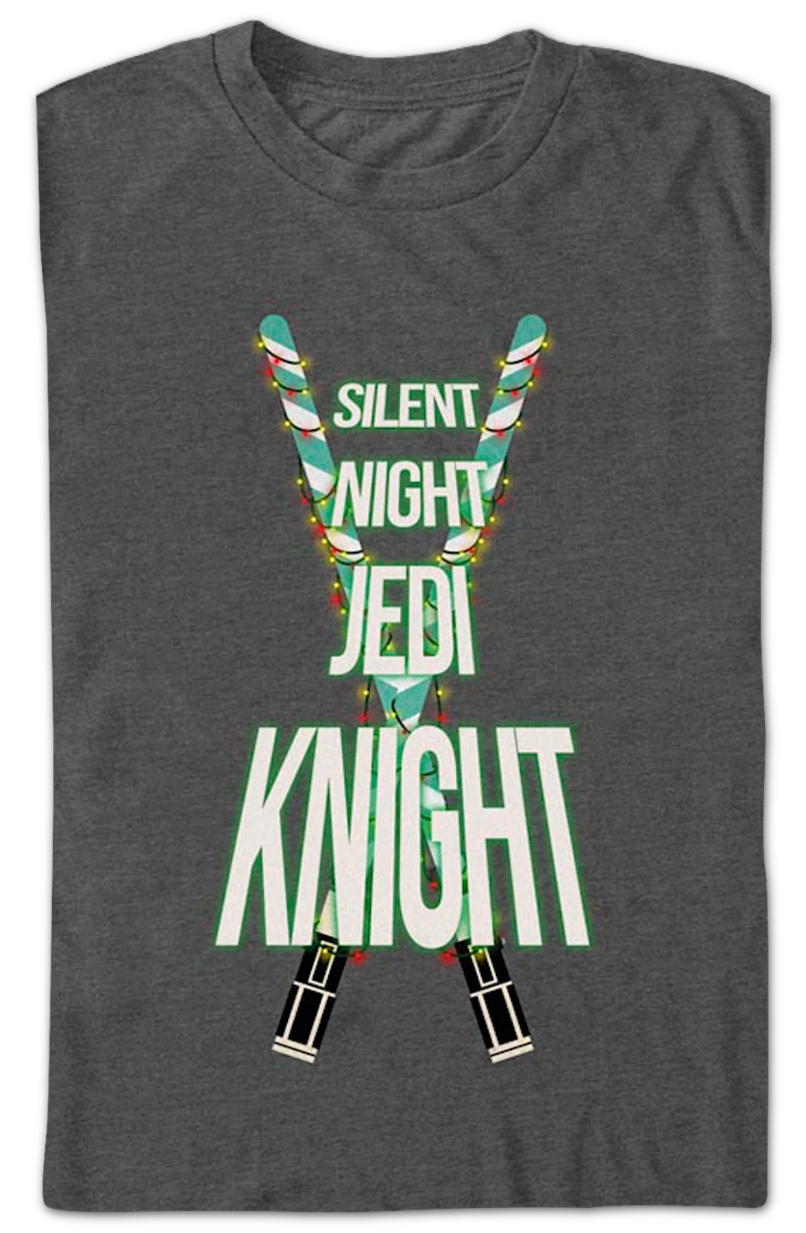 Silent Night Jedi Knight Star Wars T-Shirt - Image 2