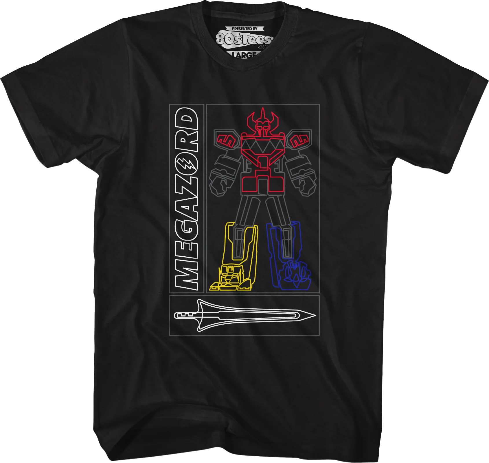 Simple Megazord Mighty Morphin Power Rangers T-Shirt